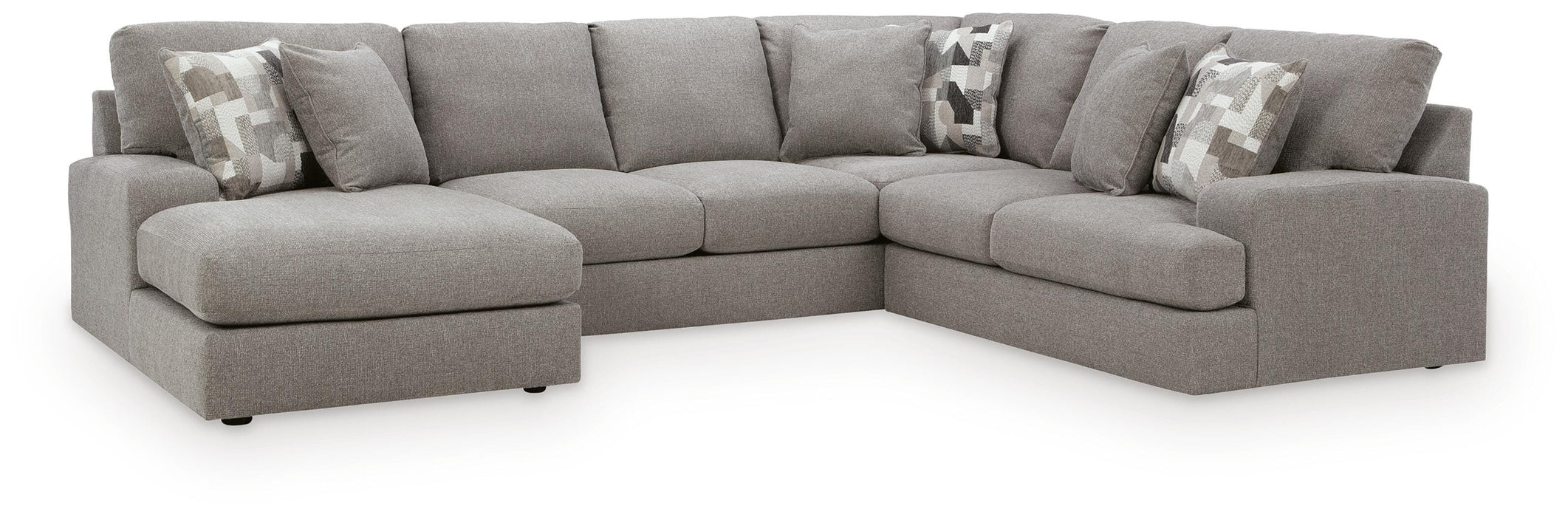 Lindon Smoke Lindon 3-Piece Sectional with Chaise