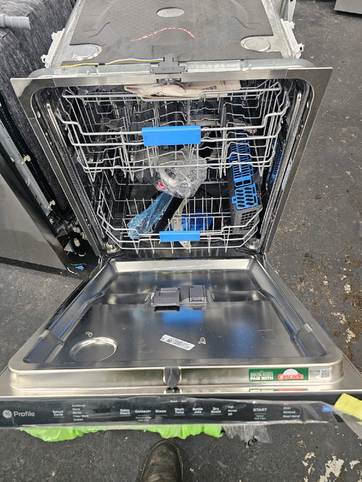 GE Profile - 24" Top Control Smart Built-In Tub Dishwasher with 3rd Rack, Dedicated Jet Targeted Wash and 42 dBA - Stainless Steel - new