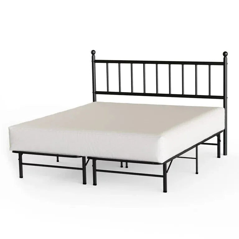 King Size Headboard Only Vertical Bar Modern Industrial French Country Farm New - open_box