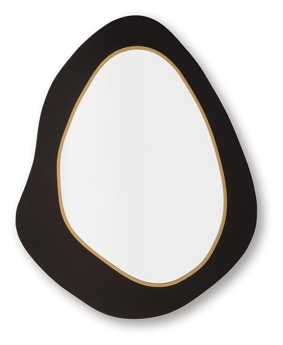 Kierlock Black/Gold Finish Accent Mirror