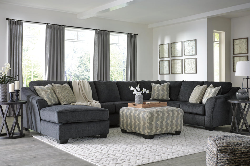 Eltmann Slate Eltmann 4-Piece Sectional with Chaise