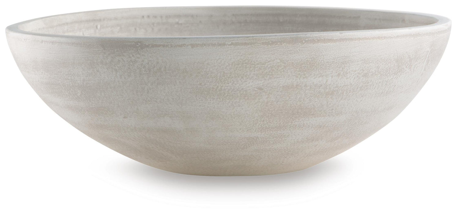 Meadie Distressed White Bowl