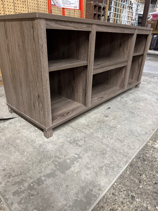 Mainstays Parsons TV Stand for TVs up to 50", Rustic Oak - new