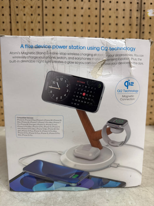 Atomi Qi2 Magnetic Wireless Charging Stand - open_box
