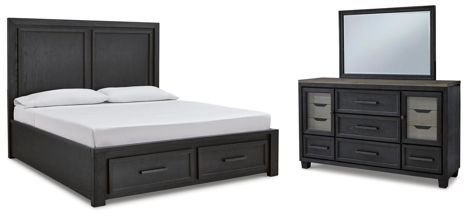 Foyland Black/Brown Bedroom Collection