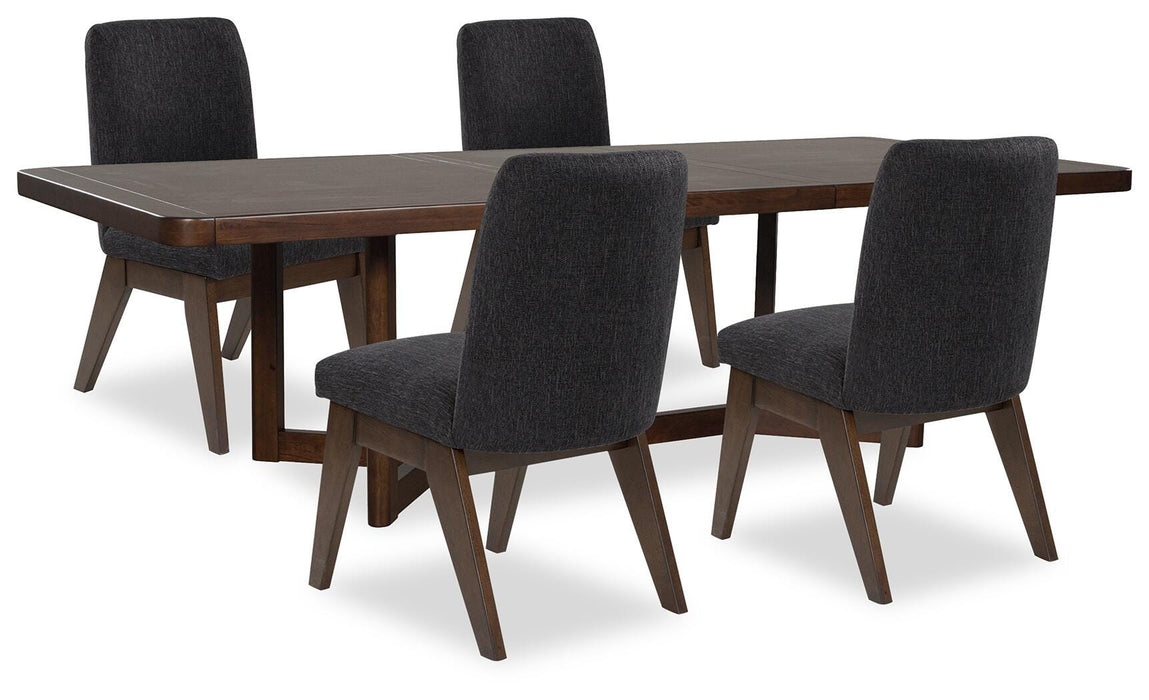 Kendamor Dark Brown Kendamor Dining Table and 4 Chairs