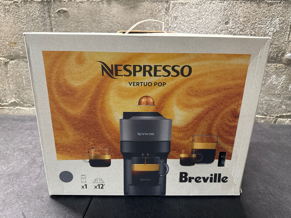Nespresso VertuoPOP Dark Gray Coffee and Espresso Maker by Breville - new
