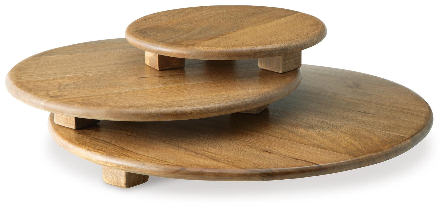 Kaidler Brown Tray Set (3/CN)