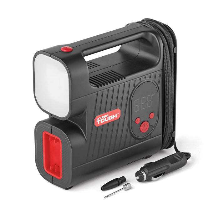 Hyper Tough DC 12V Digital Car Tire Inflator with Auto-off Function 100psi - new