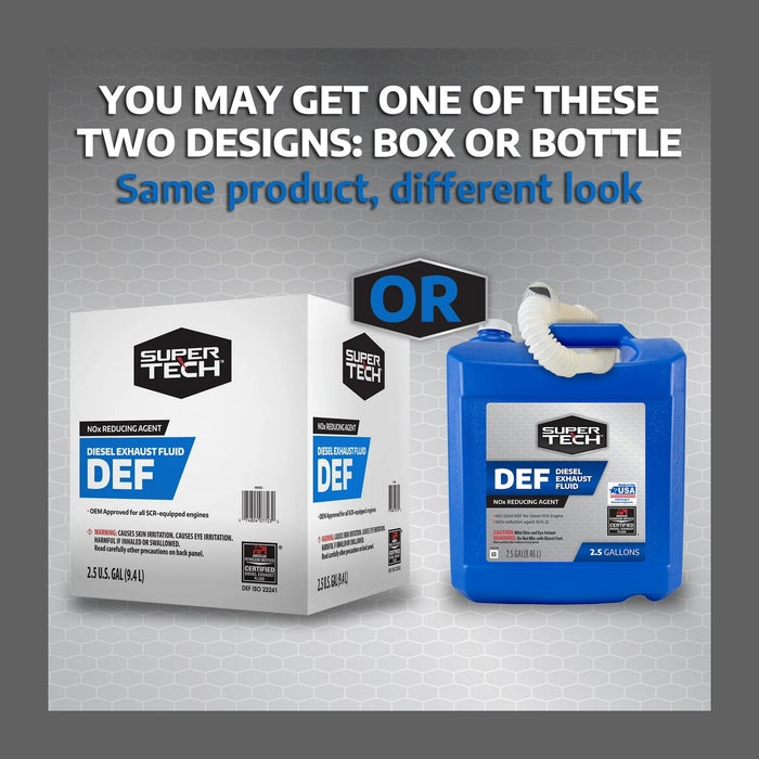 Super Tech DEF 2.5 Gallon - for Diesel Fuel Vehicles with SCR Selective Catalytic Reduction - new