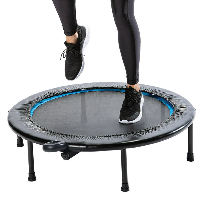 Athletic Works Circuit Trainer Trampoline with Steel Frame, Monitor and Adjustable Incline, 36"Dx12"H, 14 lbs., Black - new