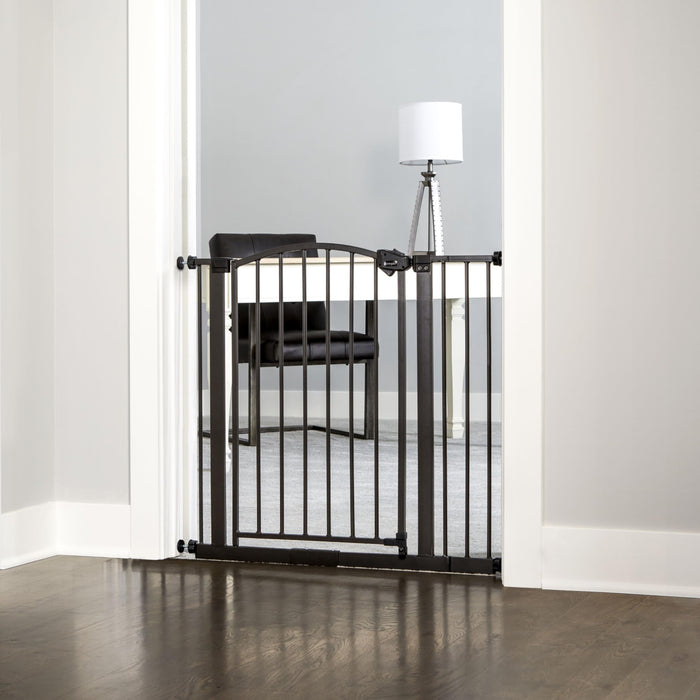 Regalo Extra Wide Bronze Arched Decor Pet Gate, 2" L X 35" W X 30" H - open_box