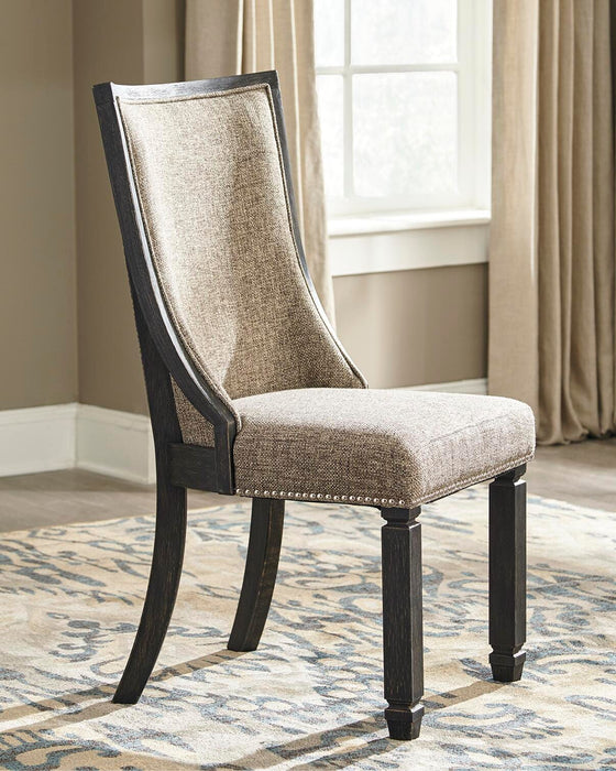 Tyler Creek Black/Grayish Brown Dining UPH Side Chair (Priced Per Item, Must Order 2, 4, 6, or 8)