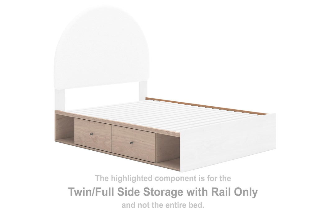 Shapella Tan T/F Side Storage w/Rail
