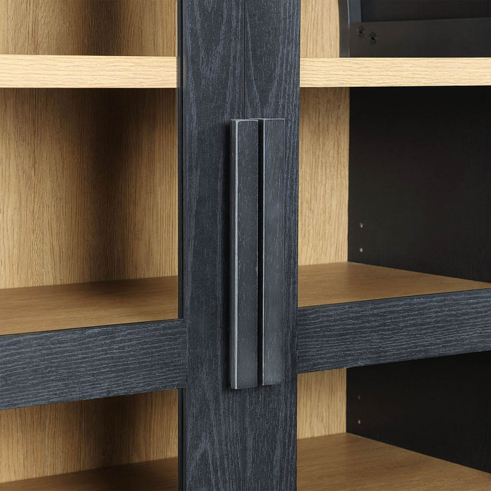 Better Homes & Gardens Juliet Arch Cabinet, Black Finish, Box 1 of 2 - open_box