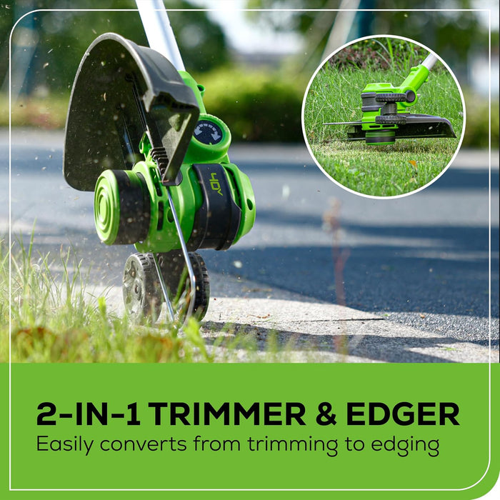 Greenworks 40V 13 in Cordless String Trimmer, Tool Only - used_good
