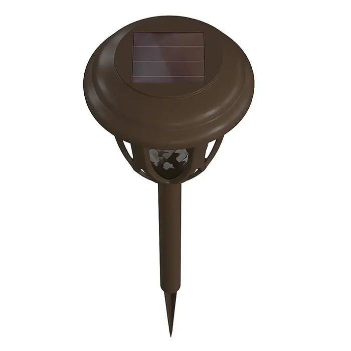 Alamont Home - Hess All-Weather Tulip Design Solar Powered LED Garden & Pathway Lights - Brown - open_box