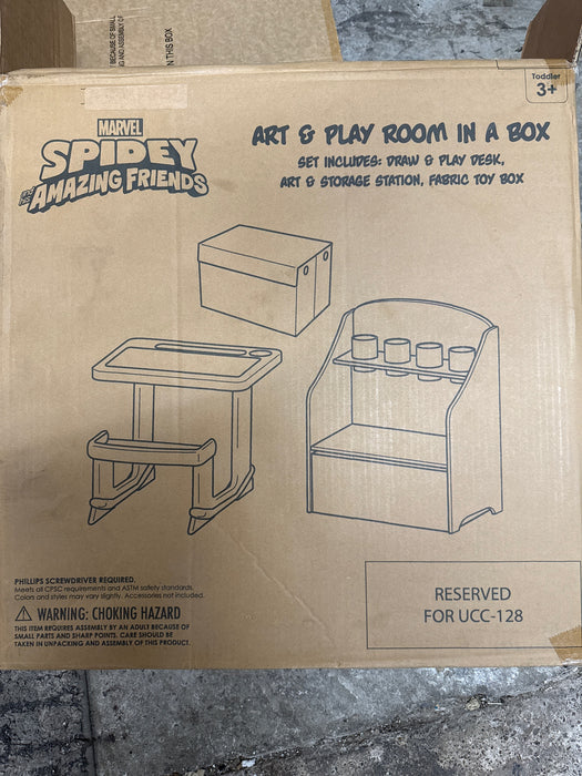 Spidey and His Amazing Friends 3-Piece Art & Play Toddler Room-In-A-Box by – In - open_box
