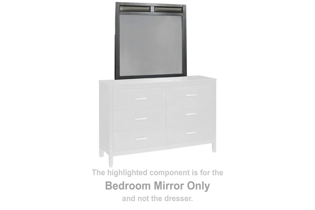 Delmar Dark Gray Bedroom Mirror