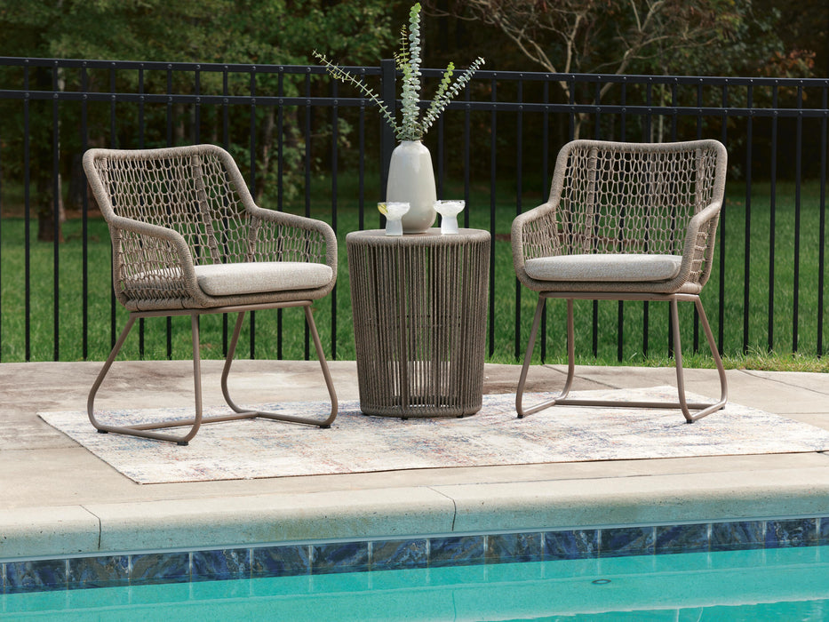 Monarch Heights Beige Chairs w/CUSH/Table Set (3/CN)