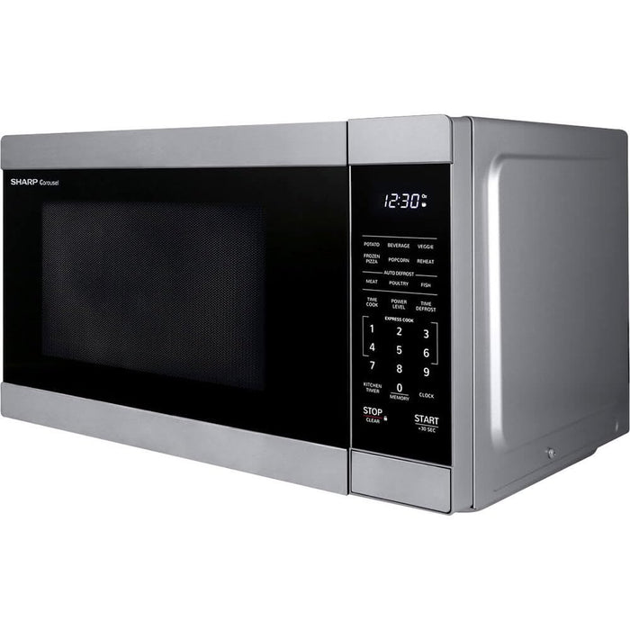 Sharp 1.1 cu. ft. Mid-Size Countertop Microwave Oven (SMC1162HS) - use_like_new
