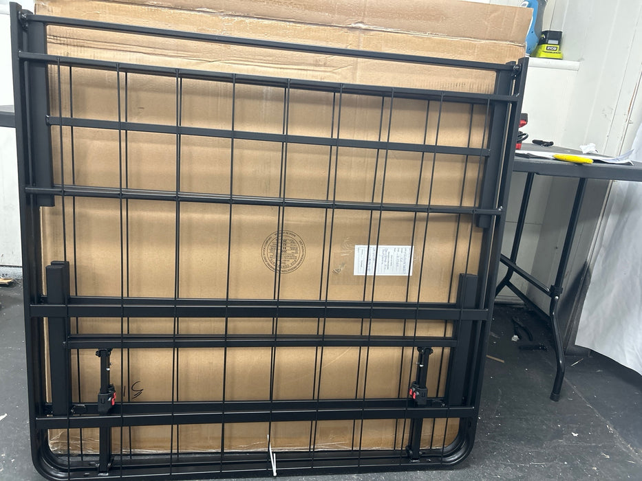 Mainstays 14" High Profile Foldable Steel Twin Platform Bed Frame, Black - new