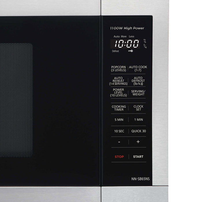 Panasonic 1.3 Cu. ft. Countertop Microwave Oven,1100W, Stainless Steel – NN-SB65NS - new