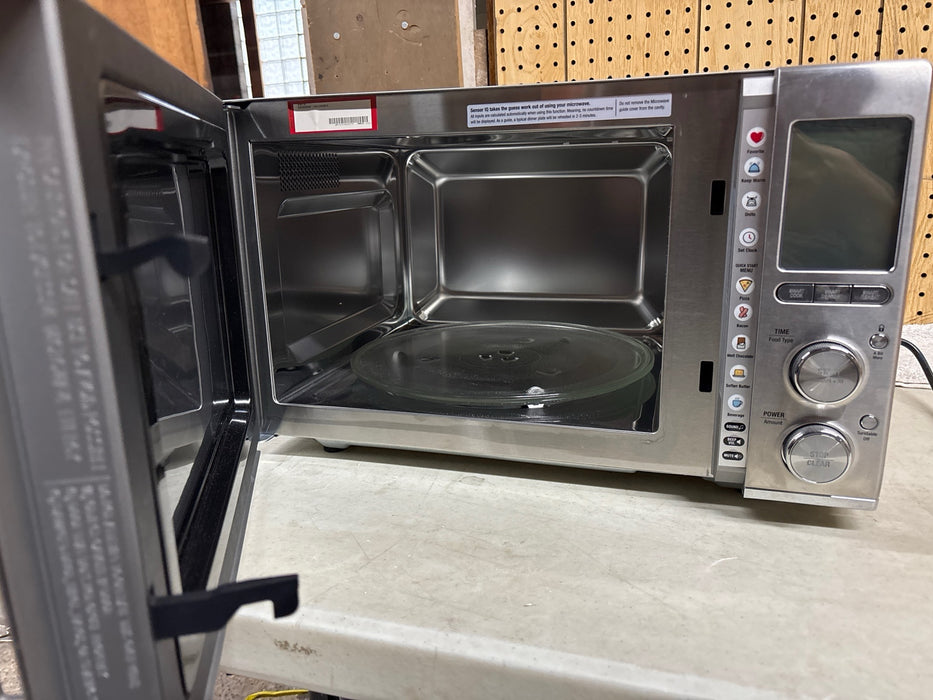 Breville - the Combi Wave 3 in 1 1.1 Cu. Ft. Convection Microwave - Brushed Stainless Steel - open_box