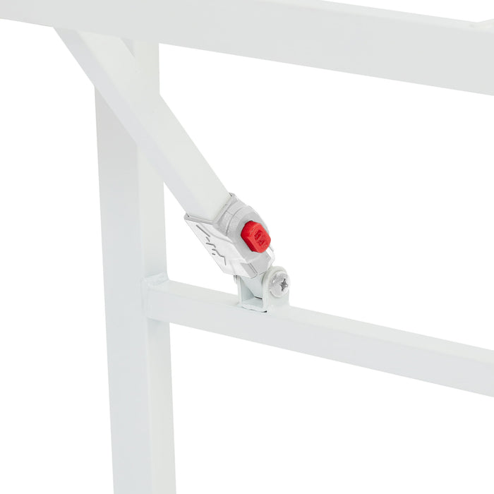 Mainstays Twin XL 14 High Profile Foldable Steel Platform Bed Frame with Storage Space Under Frame, - new