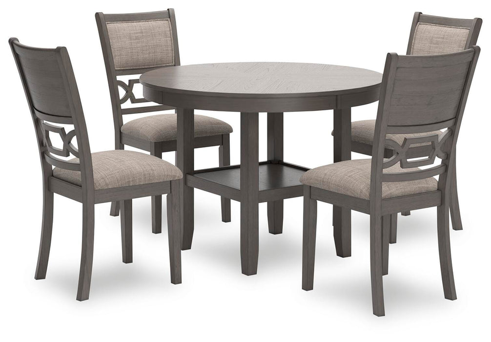 Wrenning Gray Dining Room Table Set (5/CN)