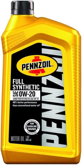 Pennzoil Platinum Full Synthetic 0W-20 Motor Oil, 5 Quart-Pack of 6 - open_box