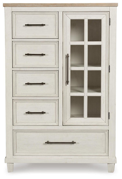 Shaybrock Antique White/Brown Bedroom Furniture Pieces