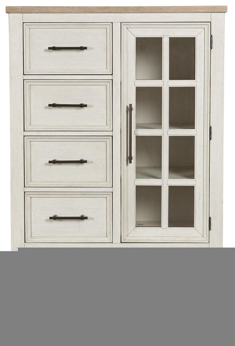 Shaybrock Antique White/Brown Door Chest