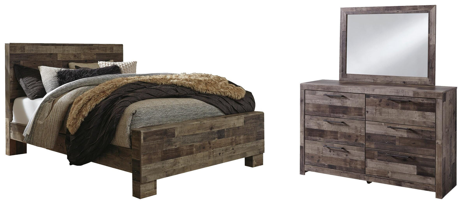 Derekson Multi Gray Bedroom Collection
