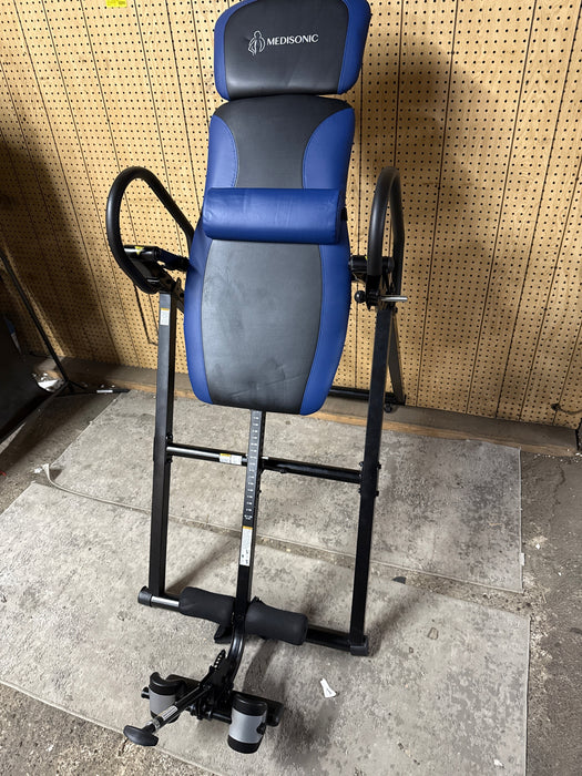 Medisonic 510100B Therapeutic Heavy Duty Steel Frame Inversion Table, 300LB Capacity - open_box