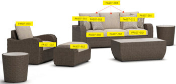Sandy Bloom Taupe/Wheat Pillow