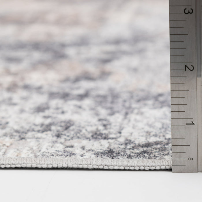 Better Homes & and Gardens Abstract Machine Washable Indoor Area Rug, Neutral, 8x10 - new