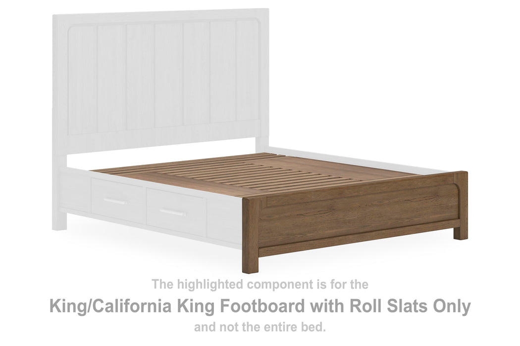 Cabalynn Light Brown K/CK Panel FTBD w/Roll Slats