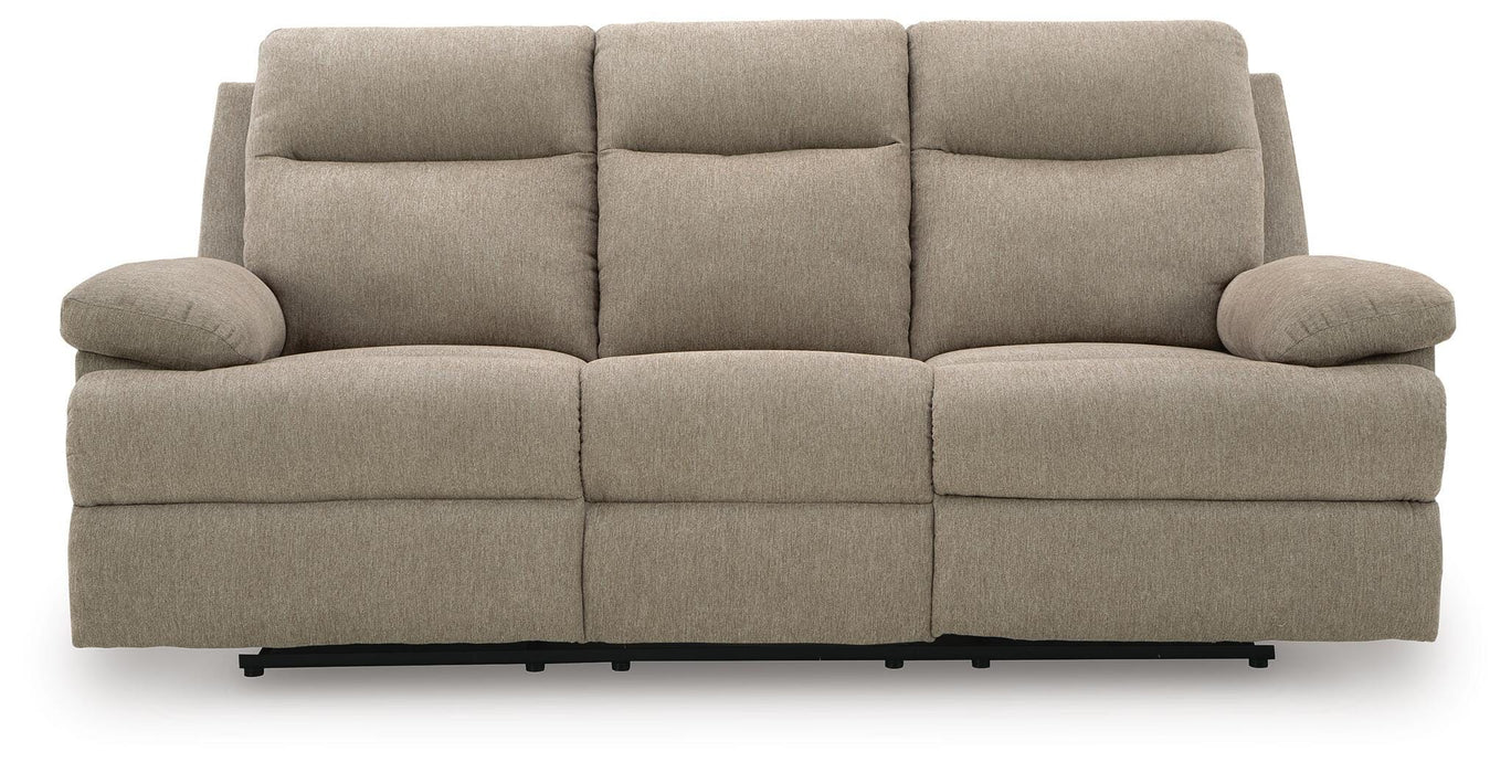 Tarrant Mocha REC Sofa w/Drop Down Table
