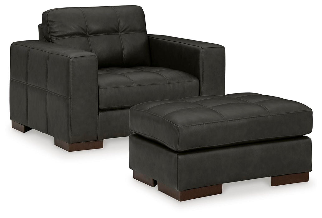 Luigi Thunder Luigi Chair and Ottoman