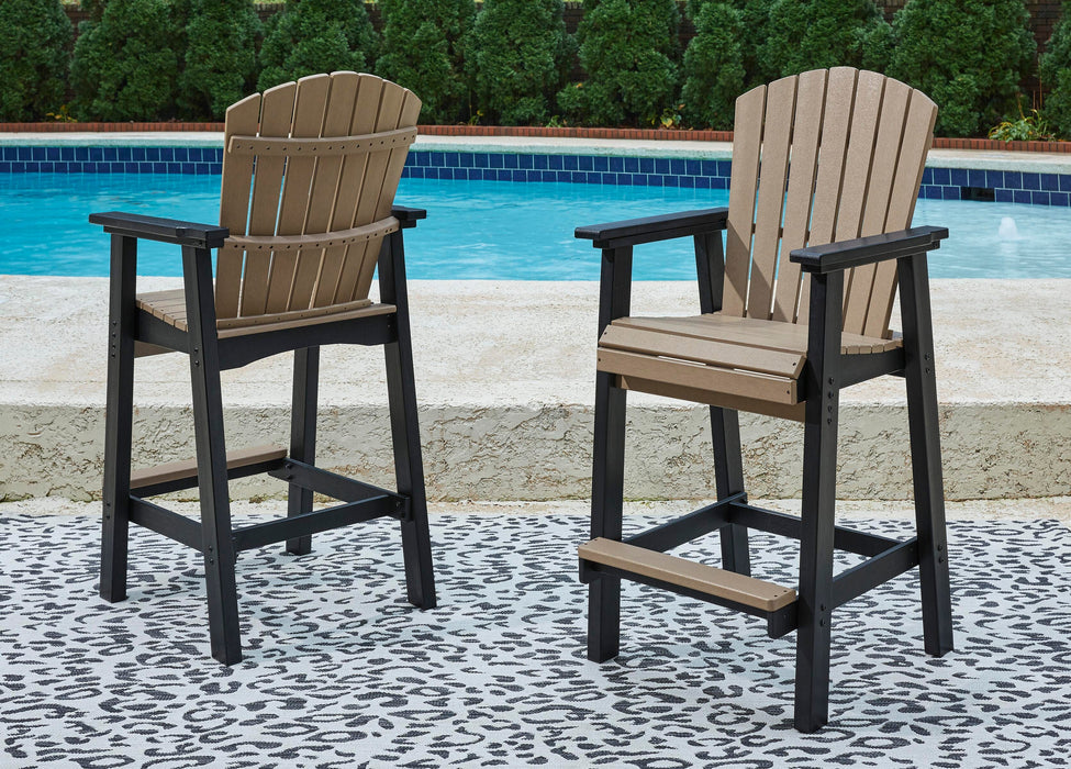 Fairen Trail Black/Driftwood Tall Barstool (Priced Per Item, Must Order 2, 4, 6, or 8)