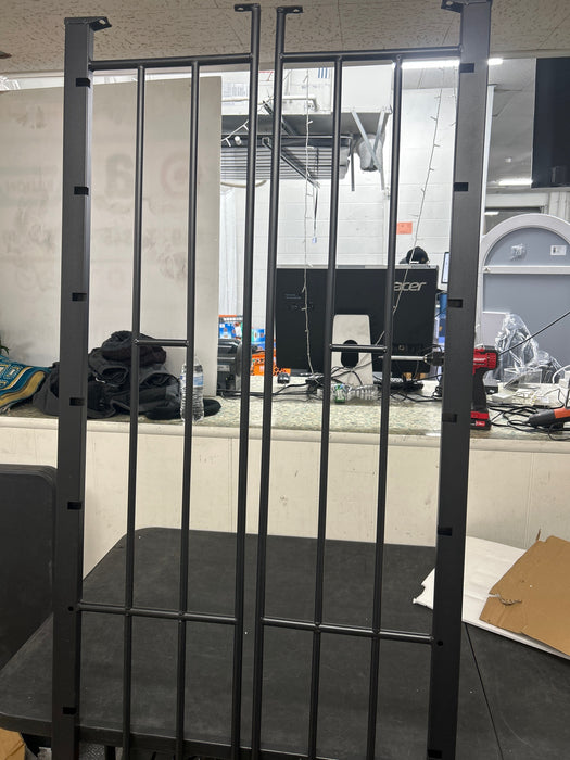 Flieks Heavy-Duty Sturdy Meta Twin Over Twin Bunk Bed, Noise Reduced, Safety Guardrail, No Box Spring Needed,Black - new