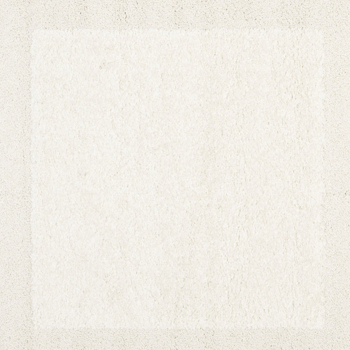 SAFAVIEH Florida Mason Bordered Shag Runner Rug, Cream, 2'3" x 7' - new