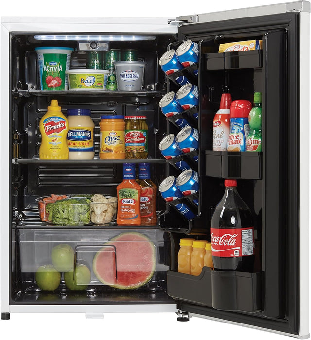 Danby DAR044A6PDB 4.4 Cu.Ft. Mini Fridge, Compact Refrigerator For Bedroom, Living Room, Bar, Dorm, Kitchen, Office, E-Star In Pearl White With Lock - new