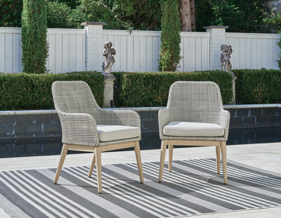 Seton Creek Gray Arm Chair With Cushion (Priced Per Item, Must Order 2, 4, 6, or 8)
