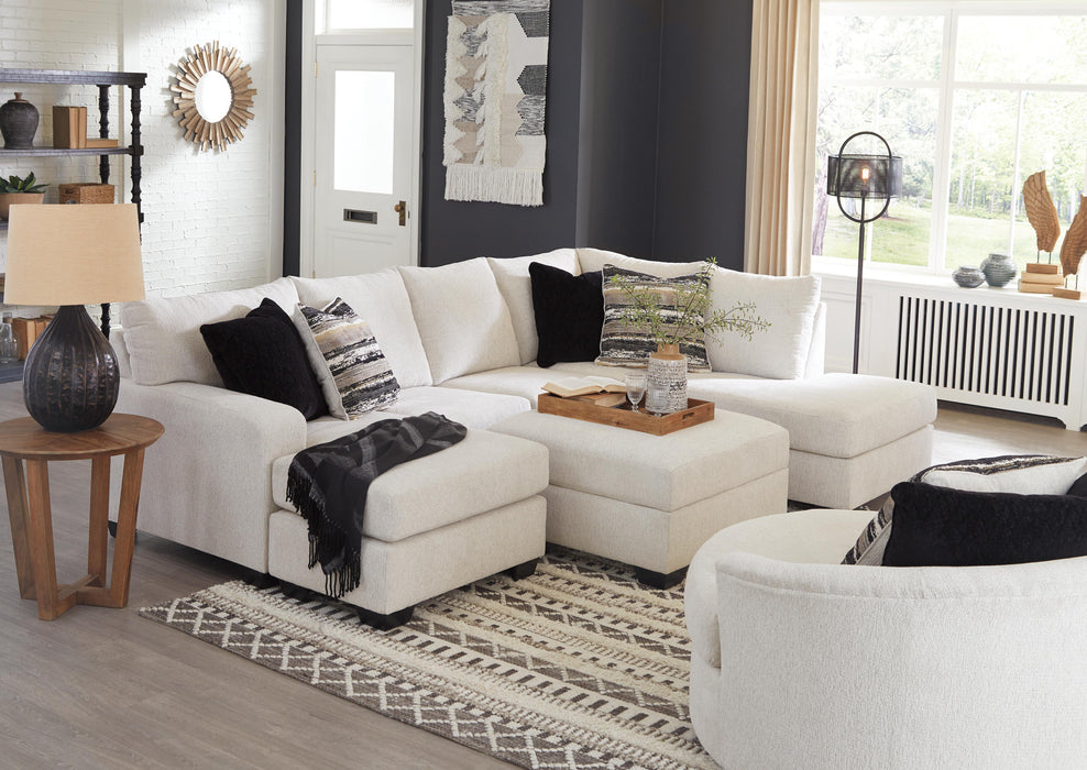 Cambri Snow Cambri Chair and Ottoman
