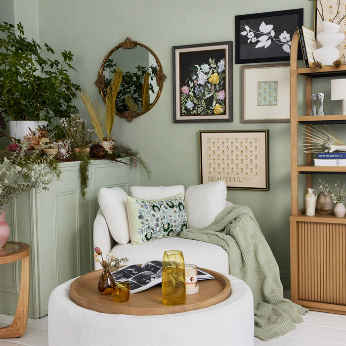 Beautiful Drew Stowaway Coffee Table with Storage by Drew Barrymore, Cream - new