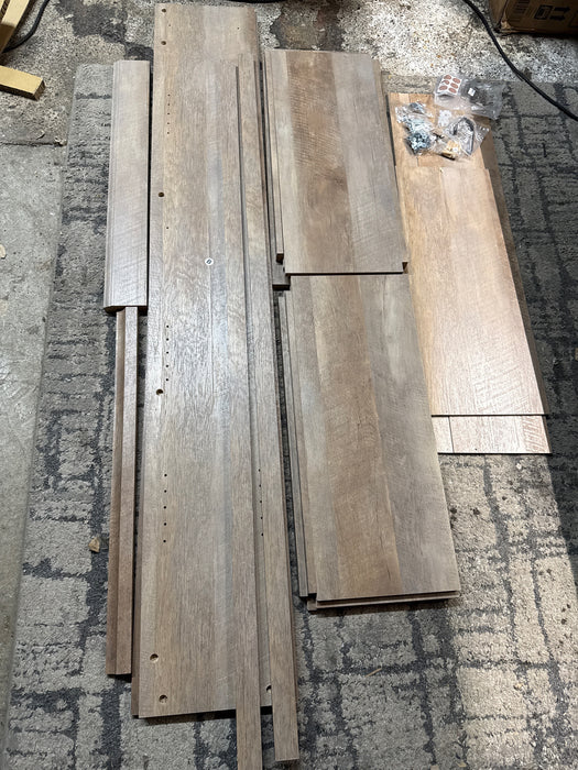 Supernon Better Homes and Gardens Crossmill Collection 5-Shelf Bookcase, Weathered - new