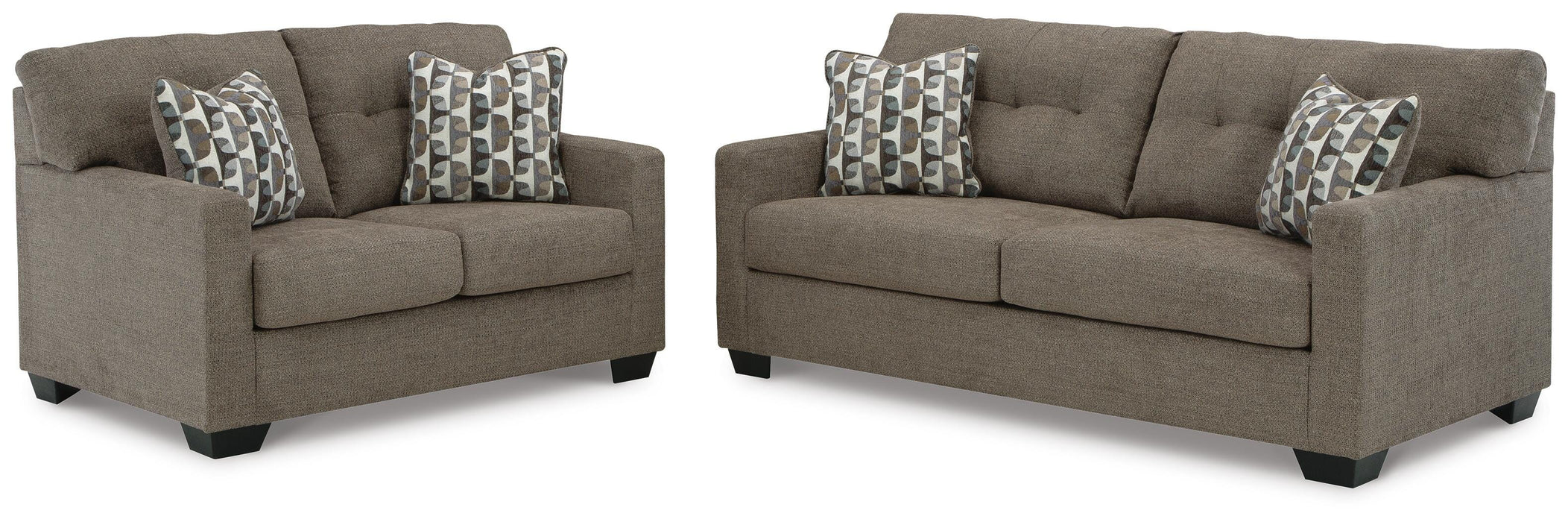 Mahoney Chocolate Mahoney Sofa and Loveseat