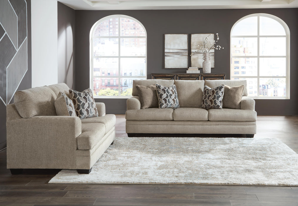 Stonemeade Taupe Stonemeade Sofa and Loveseat